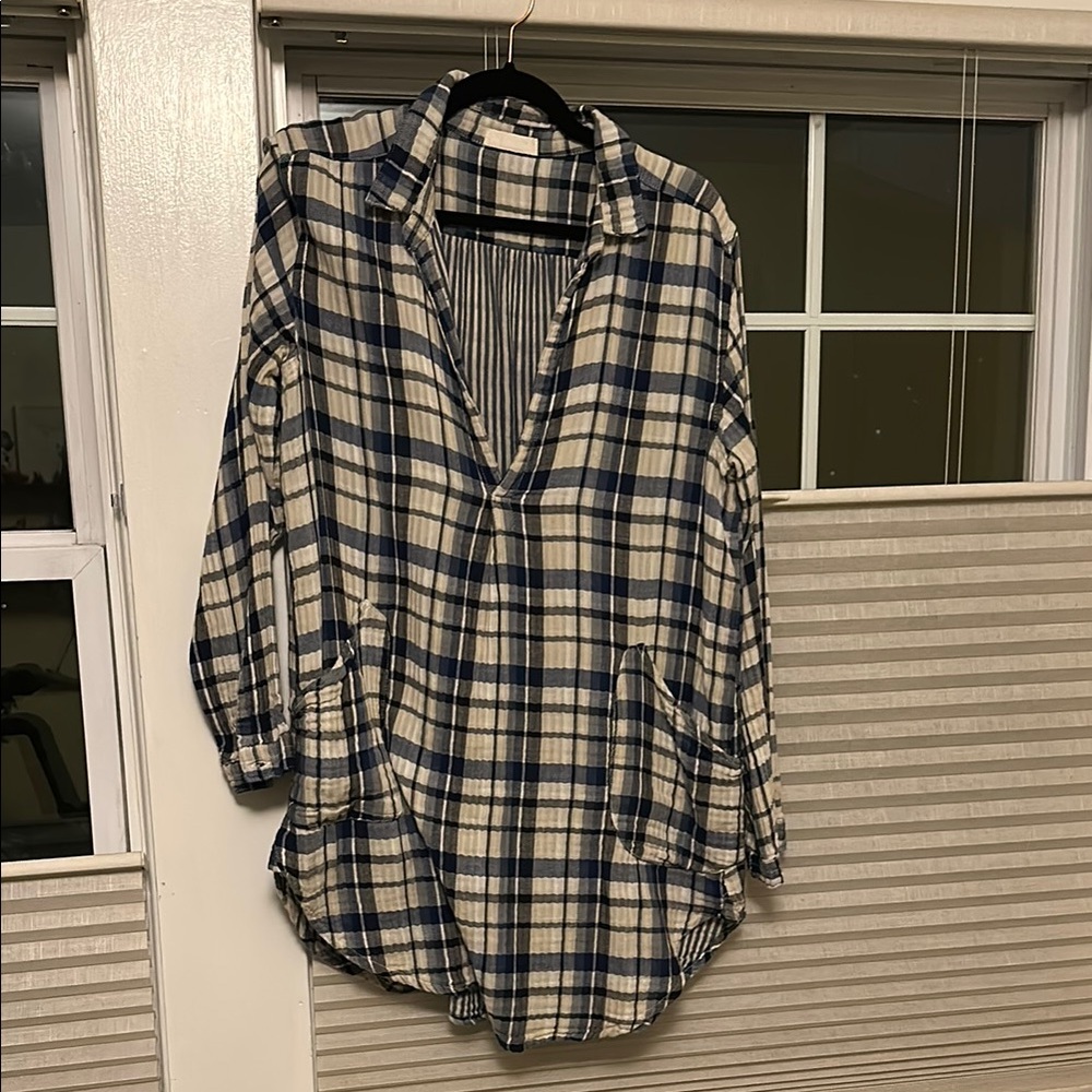 CP Shades FP Movement Blue and White Striped Shirt